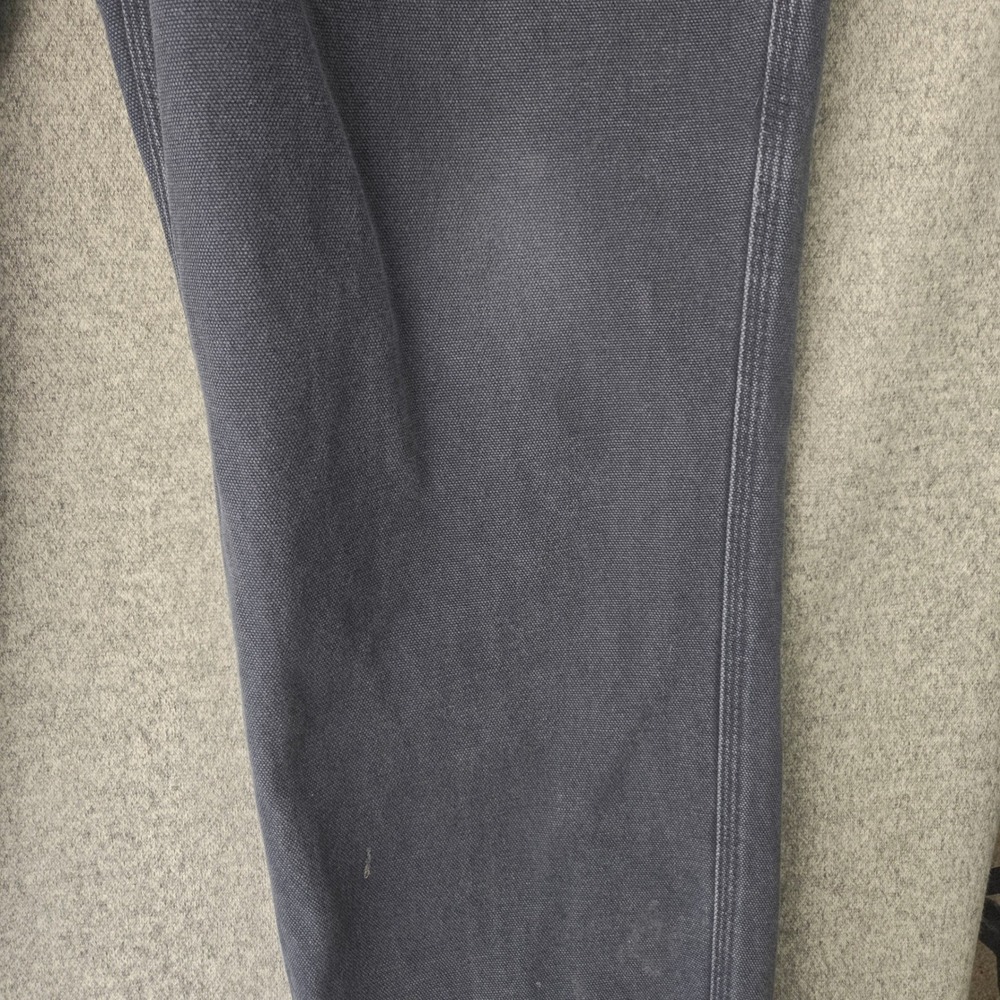 Duluth Trading Fire Hose Carpenter Pants Mens 38x32 Gray Cotton Canvas Workwear - Picture 9 of 16